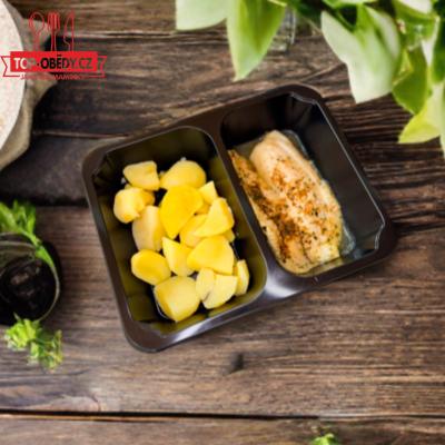 Přírodní filé z tilápie na másle, vařené brambory (fitness), 350g celá porce/ 100g ryba