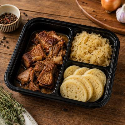 Vepřové výpečky, kysané zelí, bramborový knedlík (česká klasika jako od maminky), 350g celá porce/ 100g maso