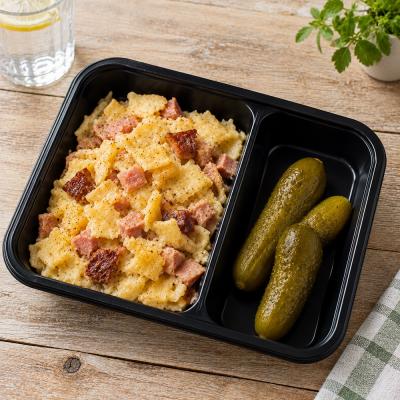 Šunkofleky s uzeným masem, okurka (česká klasika jako od maminky), 350g celá porce