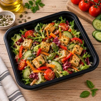 Míchaný zeleninový salát s tofu (fitness), 350g celá porce