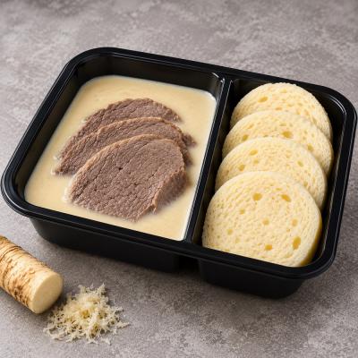 Hovězí vařené, křenová omáčka, houskový knedlík (klasika jako od maminky), 350g celá porce/ 100g maso