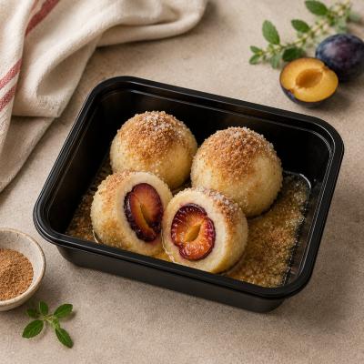 Švestkové knedlíky se skořicovým cukrem a máslem, 350g celá porce