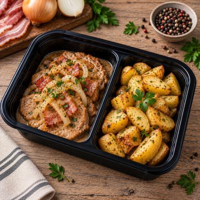 Vepřový flamendr, rýže, 350g celá porce/ 100g maso