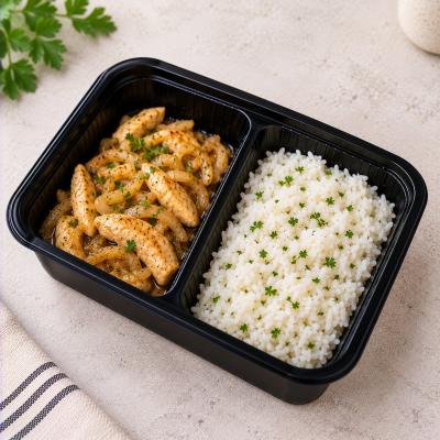 Kuřecí nudličky na cibulce, rýže (bezlepkové, fitness), 350g celá porce