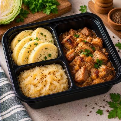 Vepřové výpečky, bramborový knedlík, kysané zelí (česká klasika jako od maminky), 350g celá porce/ 100g maso