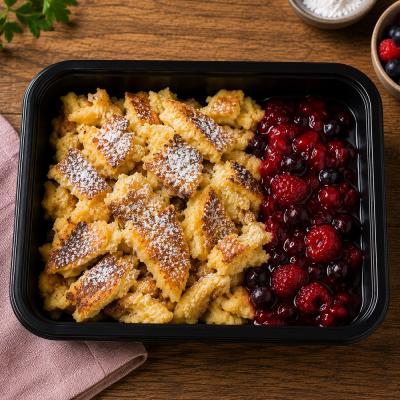 Císařský trhanec (Kaiserschmarren) s ovocným přelivem (vegetariánské), 350g celá porce