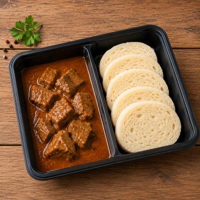 Vepřový guláš, houskový knedlík (česká klasika jako od maminky), 350g celá porce/ 100g maso, 120,- Kč